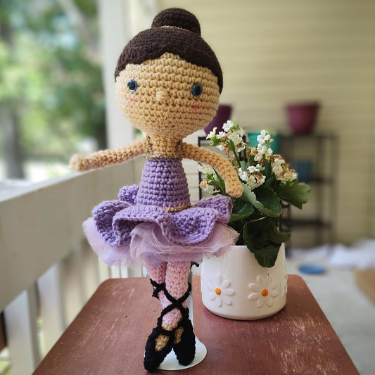 Crochet Ballerina Doll, Dancing Companion