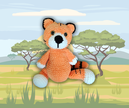 Benny the Bengal Tiger – Handmade Crochet Plush Toy