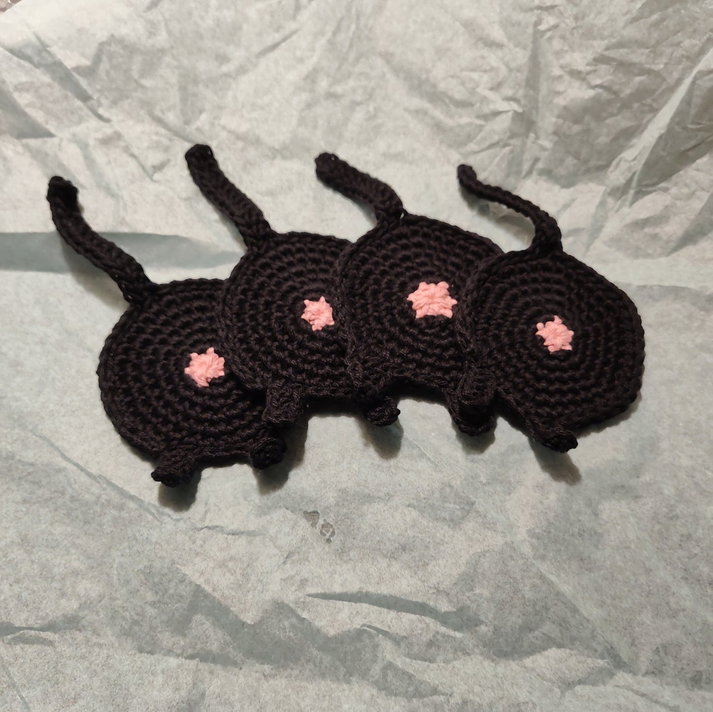 Cat-Butt Coasters