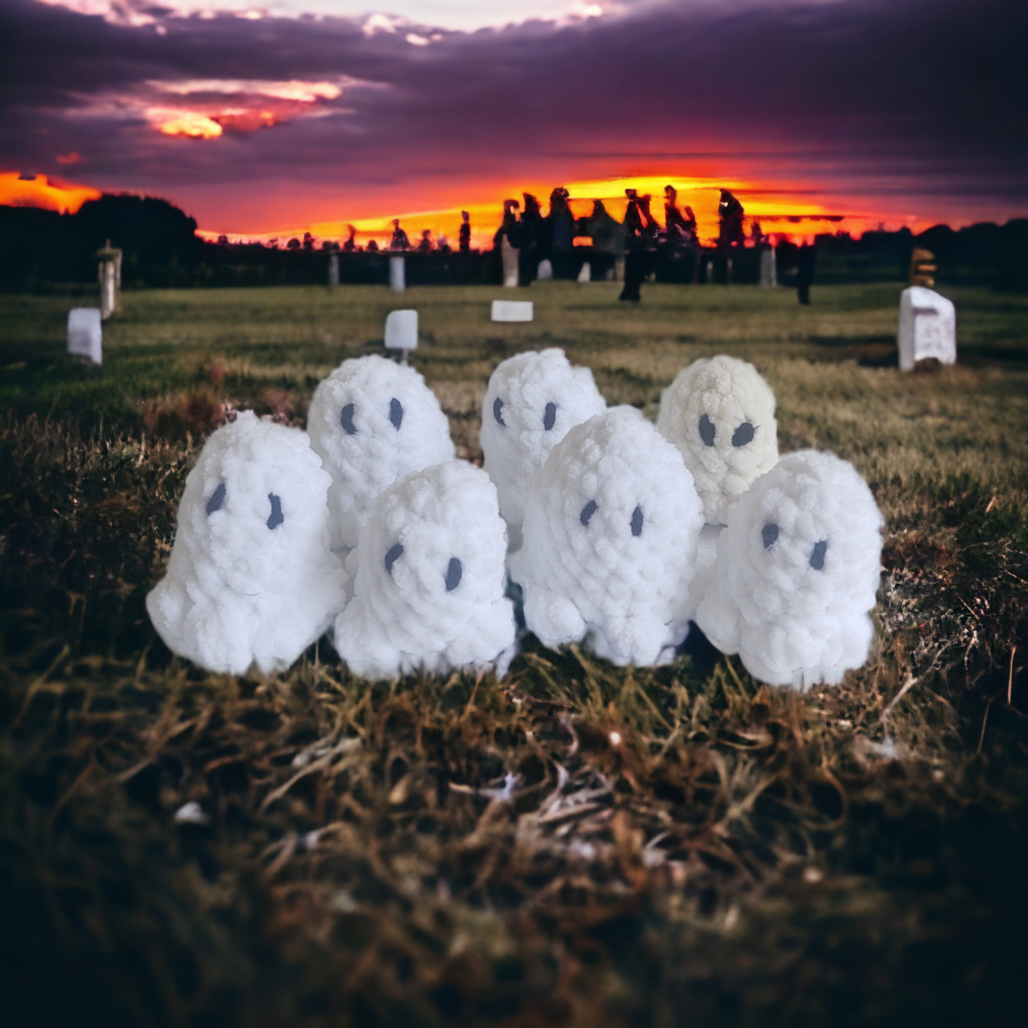 Ghosts - stuffed plushies - Halloween Decor