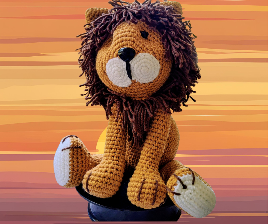 Leo the Lion Crocheted Stuffed Toy