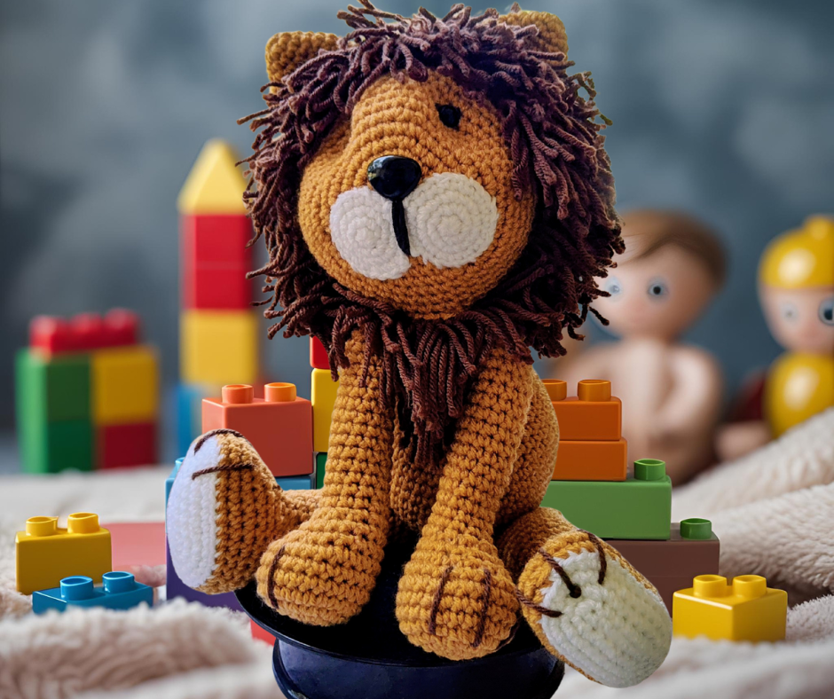 Leo the Lion Crocheted Stuffed Toy