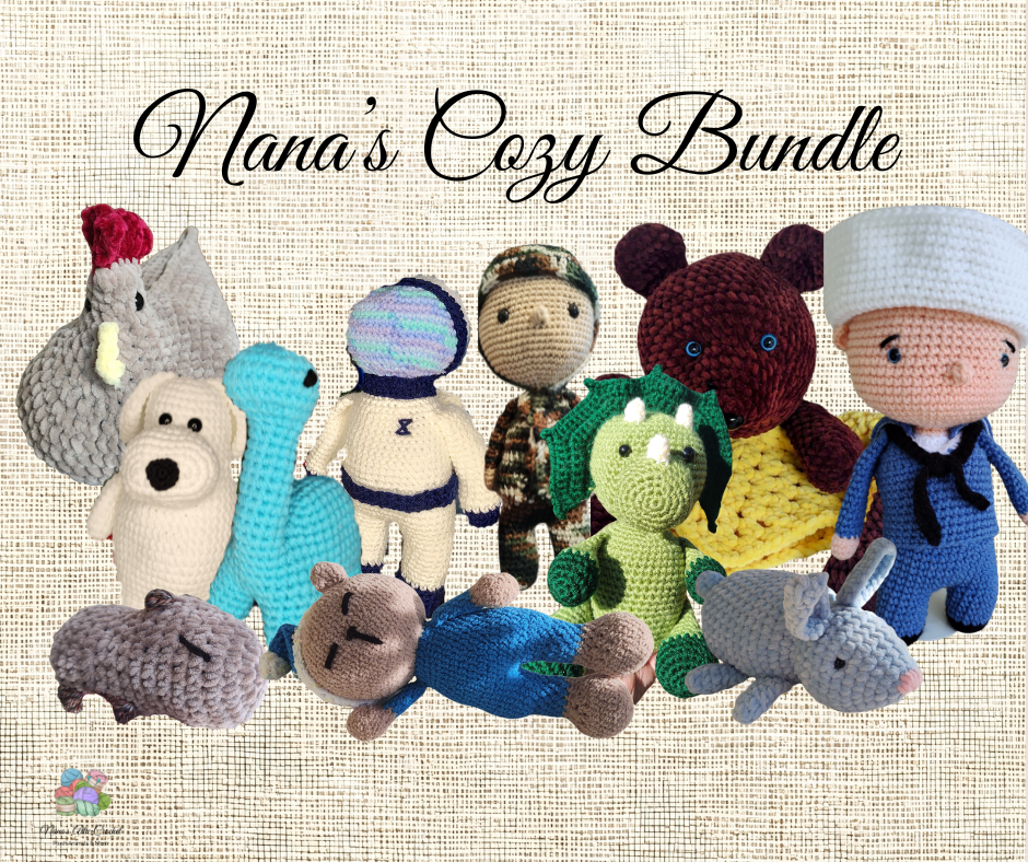 Nana's Cozy Companions Bundle – Choose Any 2 Handmade Crochet Friends