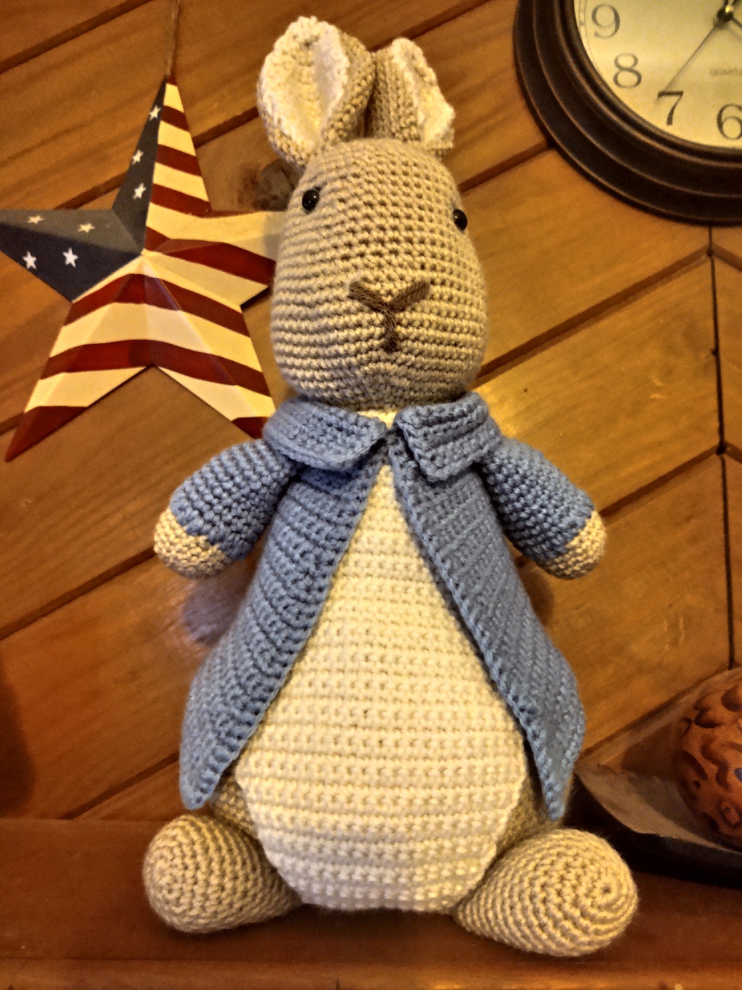 Woodland Crochet Stuffed Rabbit