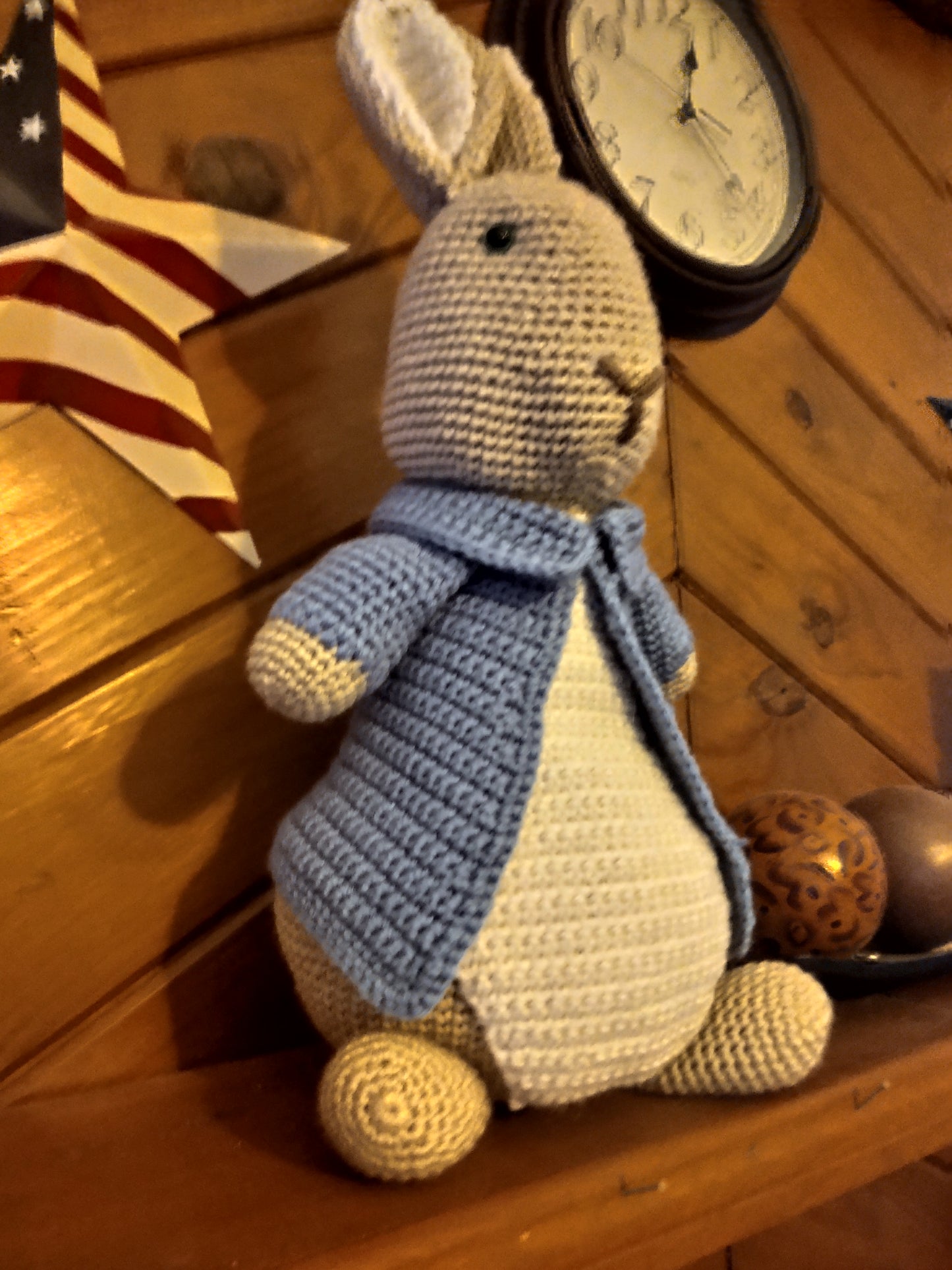 Woodland Crochet Stuffed Rabbit