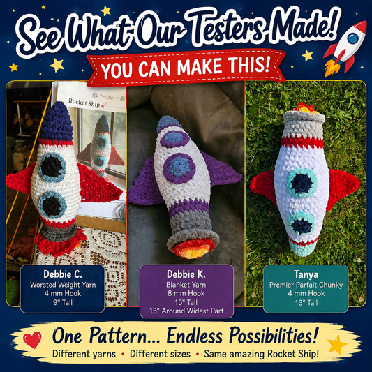 🚀 Blast Off! The Rocket Ship Pattern Crocheters Are Raving About