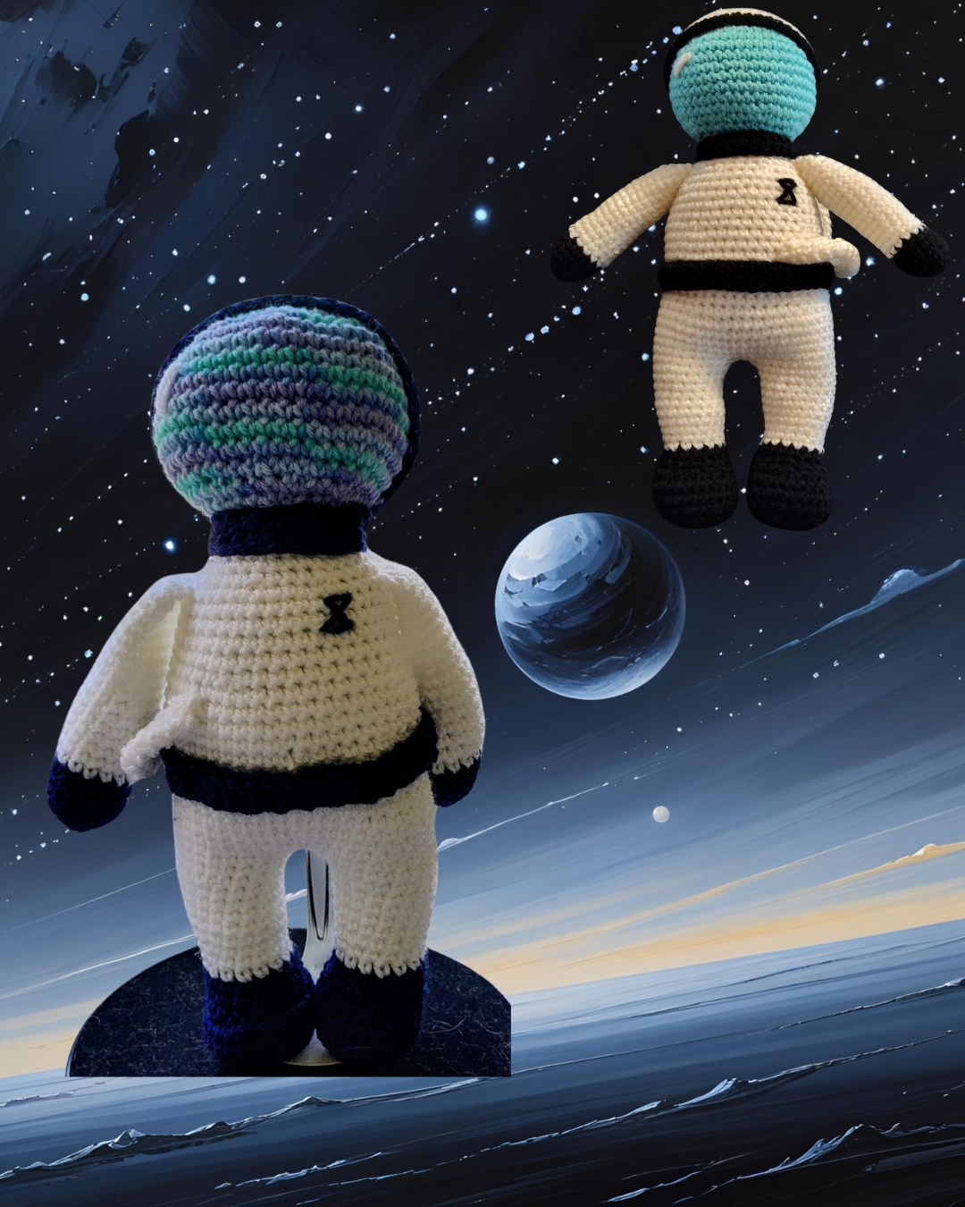 Galactic Dreams Crochet Astronaut
