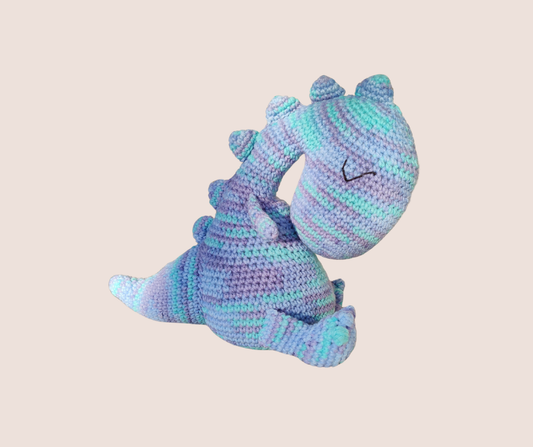 Sleeping Dinosaur – Handmade Crochet Plush Dino