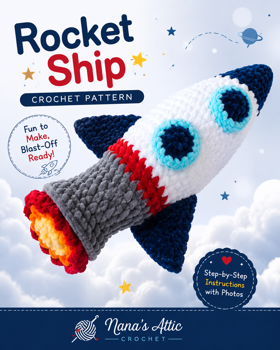 Crochet Rocket Ship Pattern