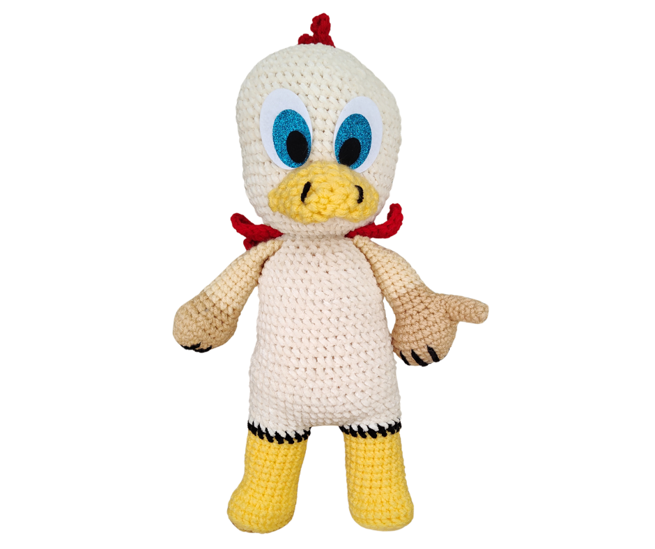 Doodle Rooster Crochet Pattern PDF | 16-17 Inch Amigurumi Farm Animal | Nana's Attic
