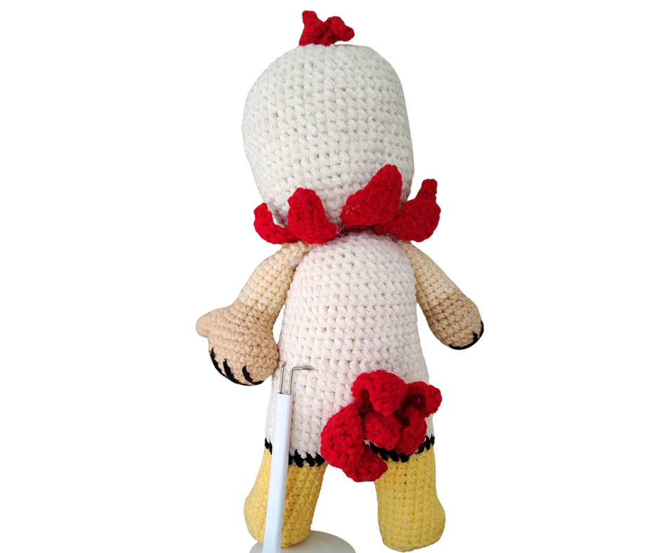 Doodle Rooster Crochet Pattern PDF | 16-17 Inch Amigurumi Farm Animal | Nana's Attic