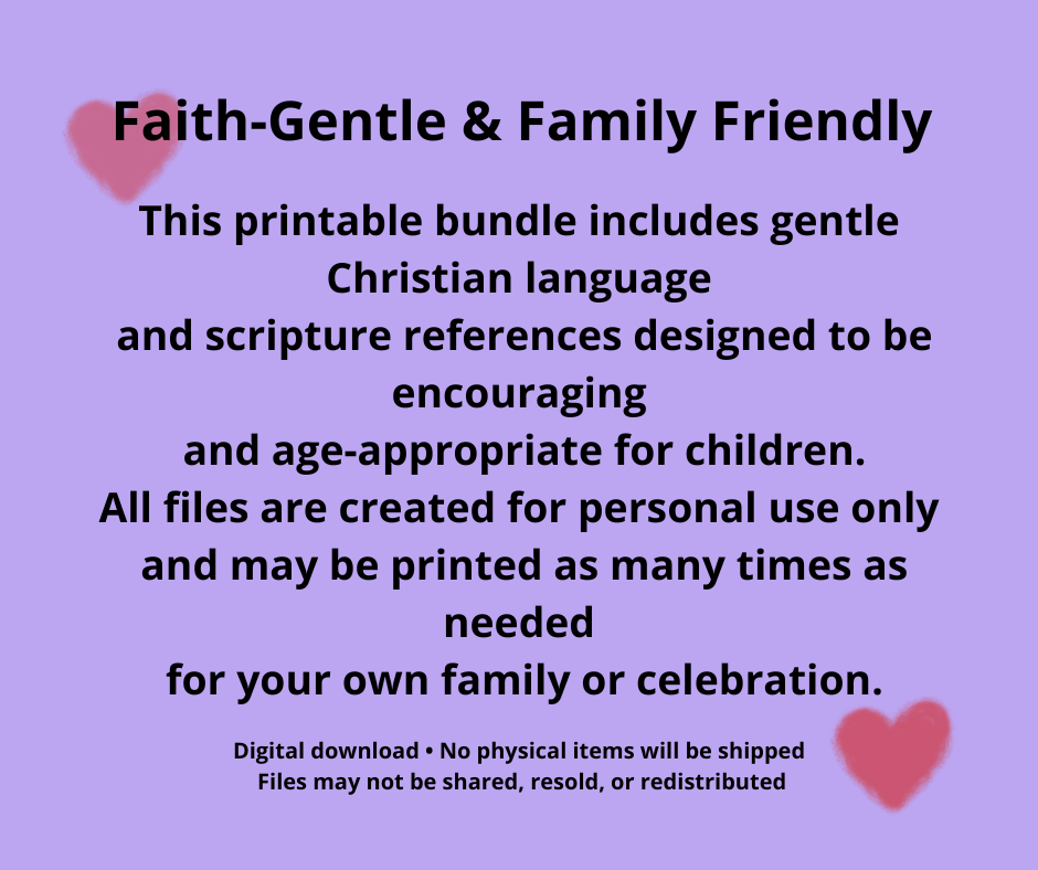 Blessed Buddy Faith Printable Bundle