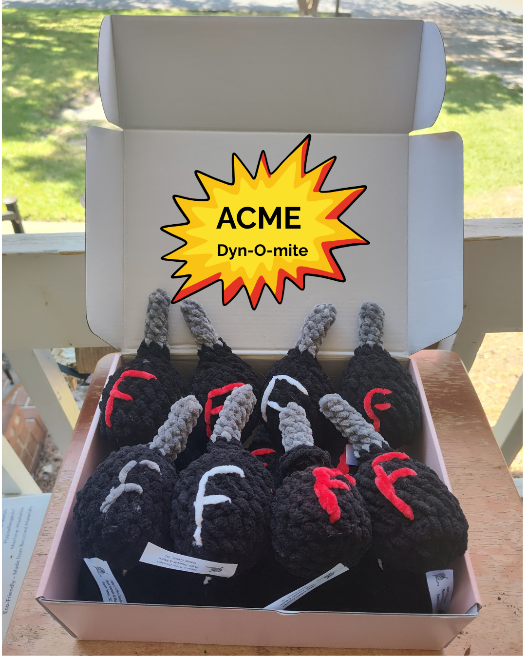 The F-Bomb — Handmade Crochet Desk Accessory & Gag Gift