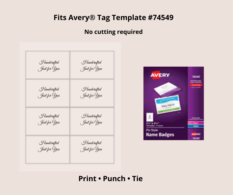 Printable Wearables Gift Tags for Handmade Gifts