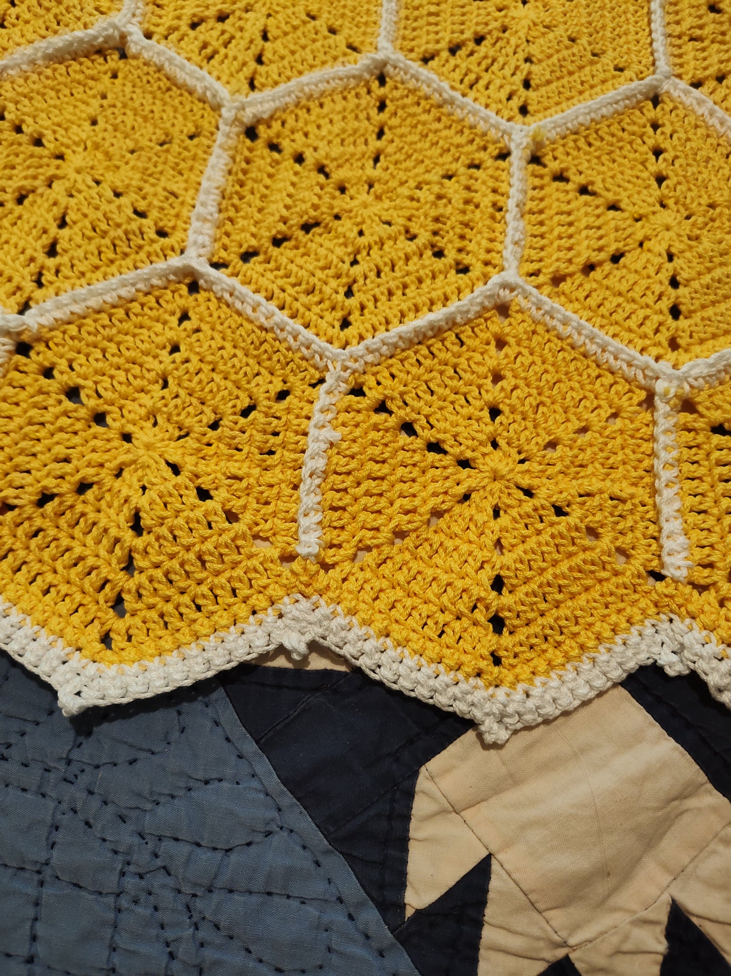 Honeycomb Crochet Baby Blanket - Heirloom Gift (36"x36")