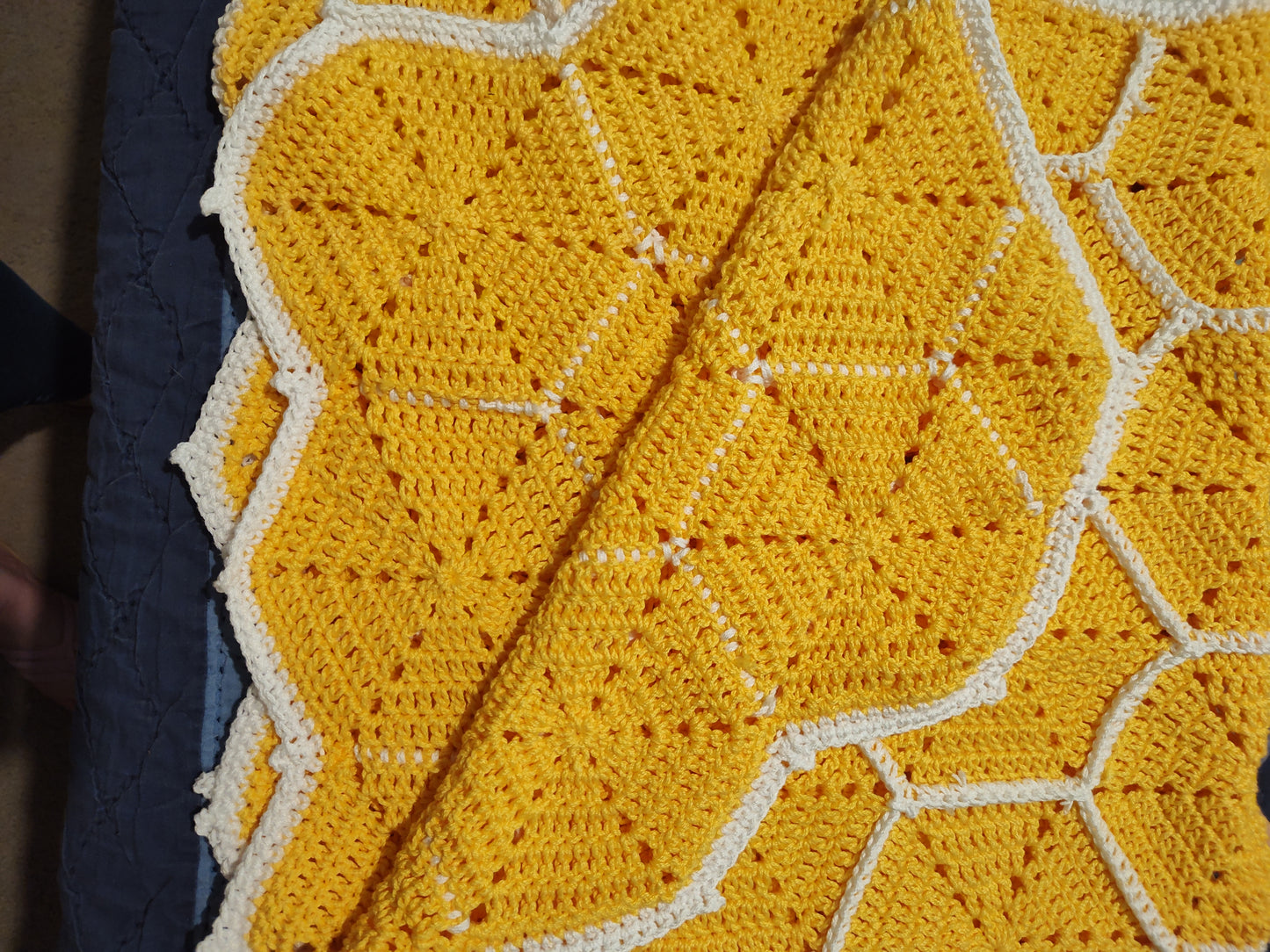 Honeycomb Crochet Baby Blanket - Heirloom Gift (36"x36")