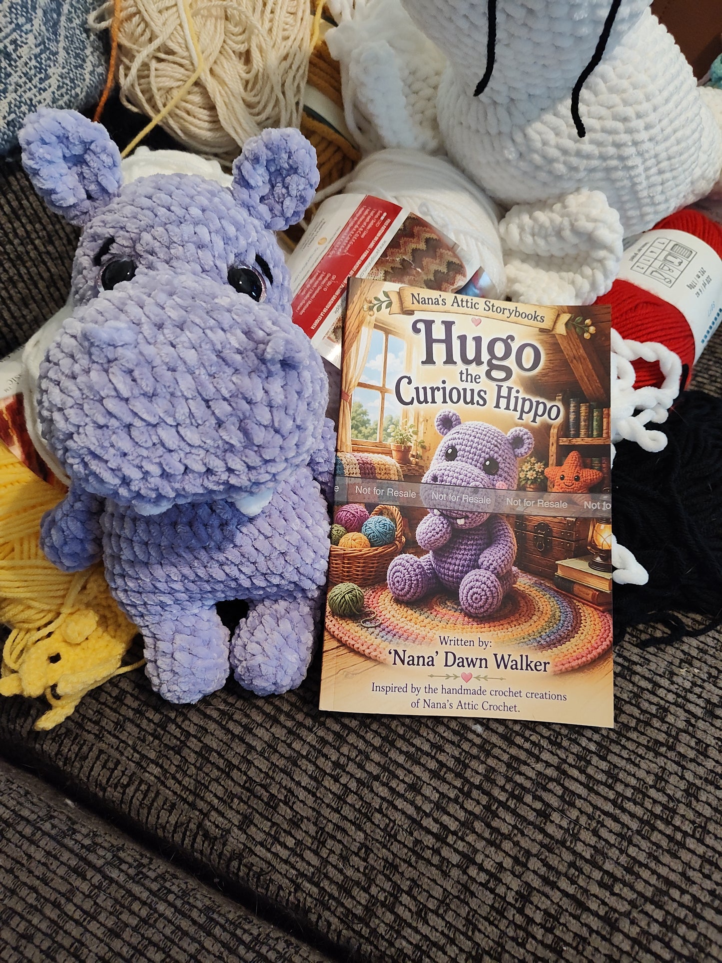 Hugo the Curious Hippo – Handmade Crochet Plush
