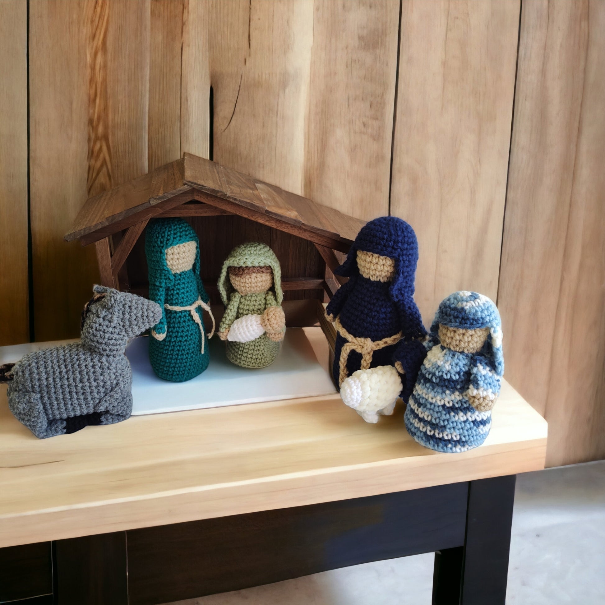 Rustic Crochet Nativity Set Nanasatticcrochet