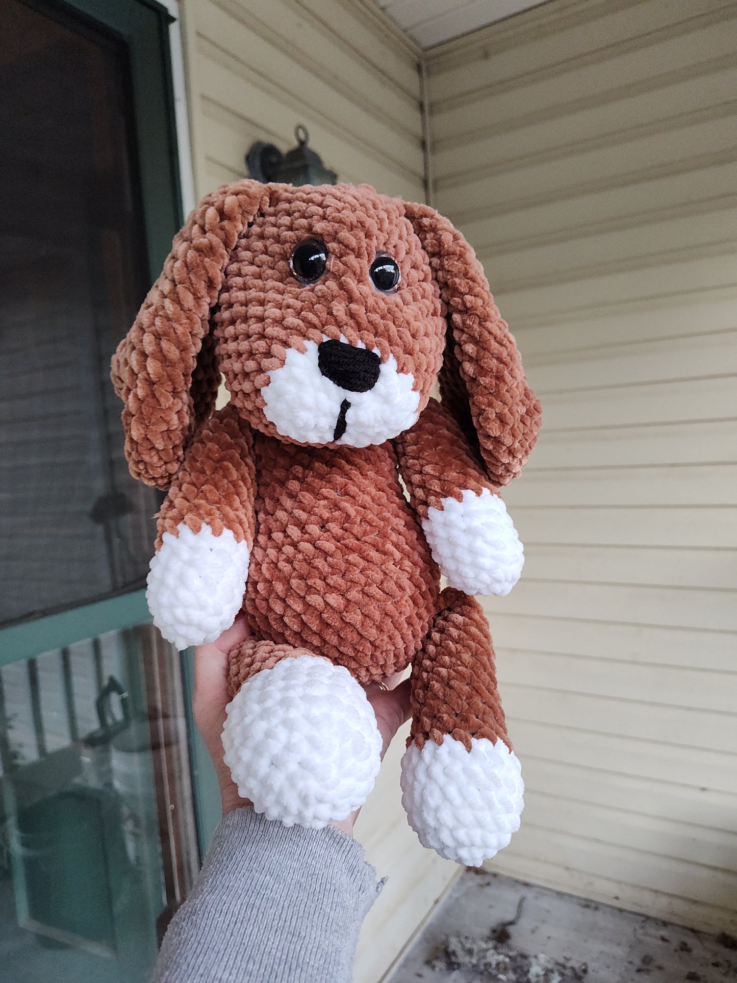 Déogee the Puppy Crochet Pattern – Handmade Dog Plush Amigurumi PDF