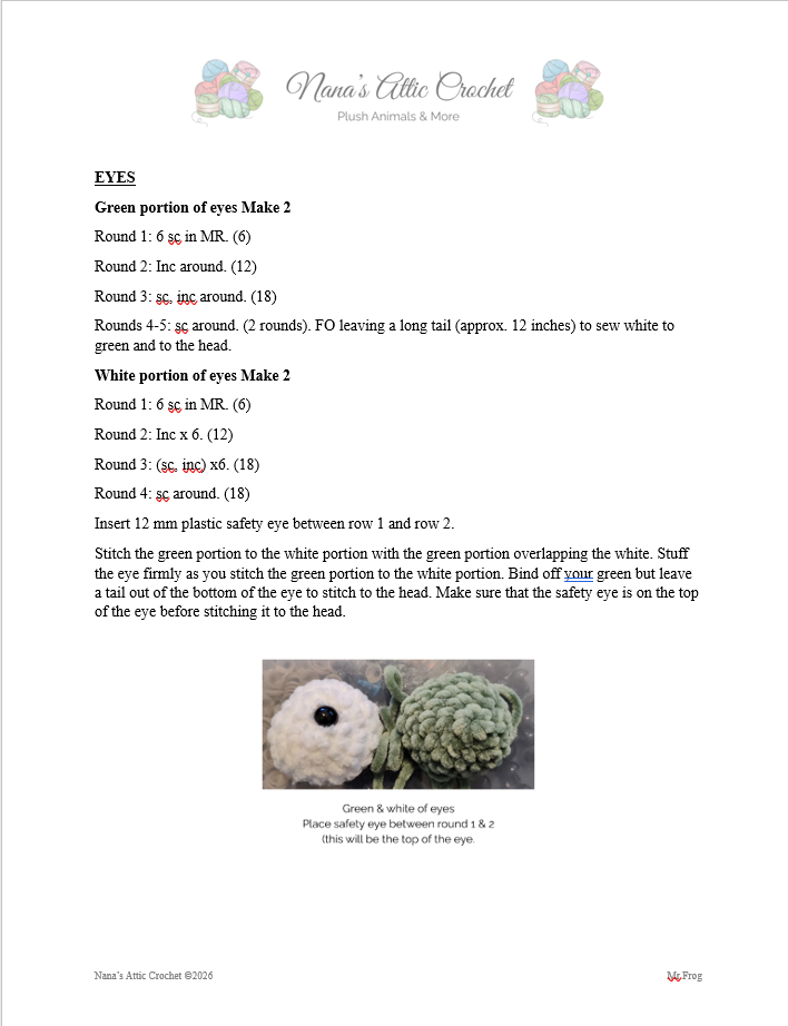 Mr. Frog Crochet Pattern — Amigurumi Sitting Frog PDF | Advanced Beginner Chenille Plush