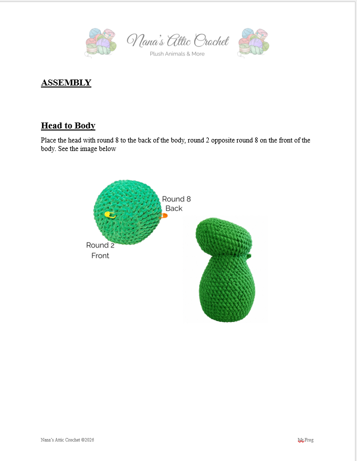 Mr. Frog Crochet Pattern — Amigurumi Sitting Frog PDF | Advanced Beginner Chenille Plush
