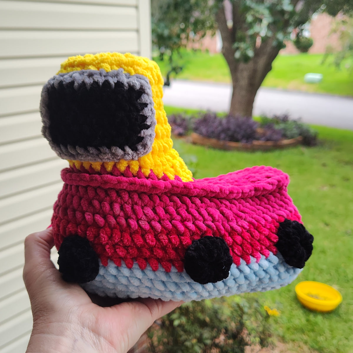 Chunky Tugboat Crochet Pattern – Amigurumi Boat PDF with 4 Video Tutorials