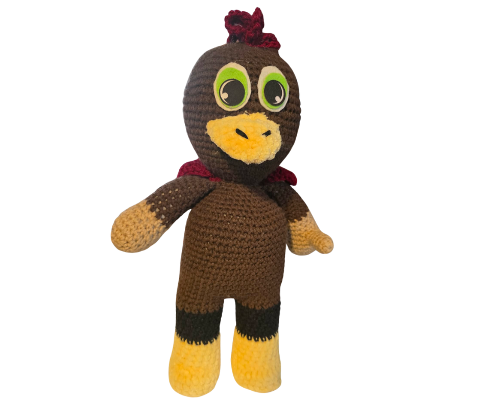 Doodle Rooster Crochet Pattern PDF | 16-17 Inch Amigurumi Farm Animal | Nana's Attic