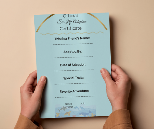 Sea Life Adoption Printable Bundle
