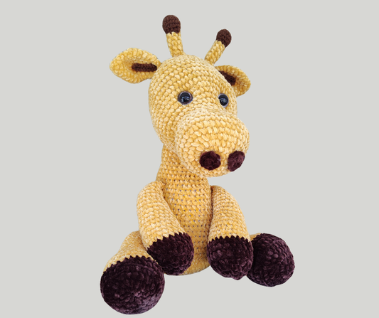 Crochet Safari Giraffe Plush – Handmade Stuffed Animal Toy