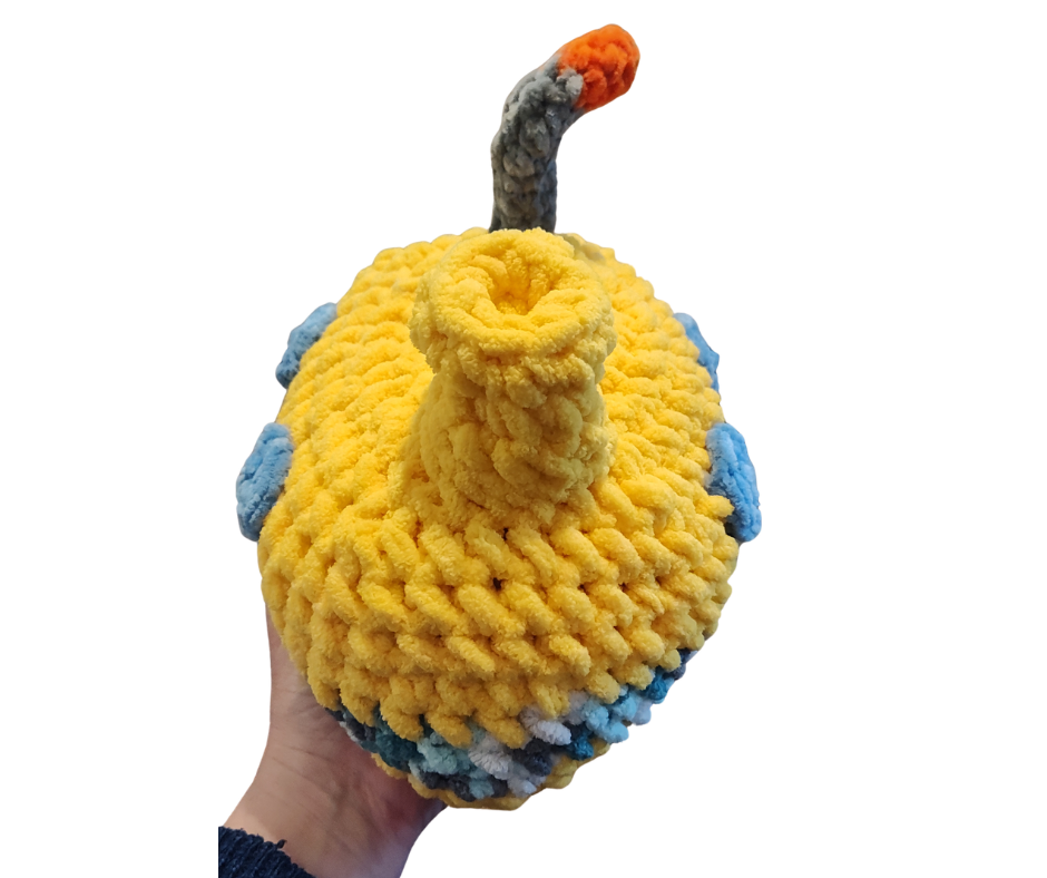 The Chunky Yellow Submarine — Handmade Crochet Plush Toy