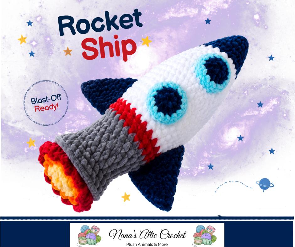 Crochet Rocket Ship Pattern